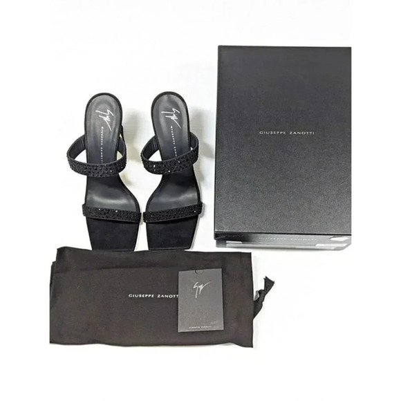 Giuseppe Zanotti Women's Vanilla Crystal Embellished Sandals Size 38 (MSRP $850) - Picture 11 of 12